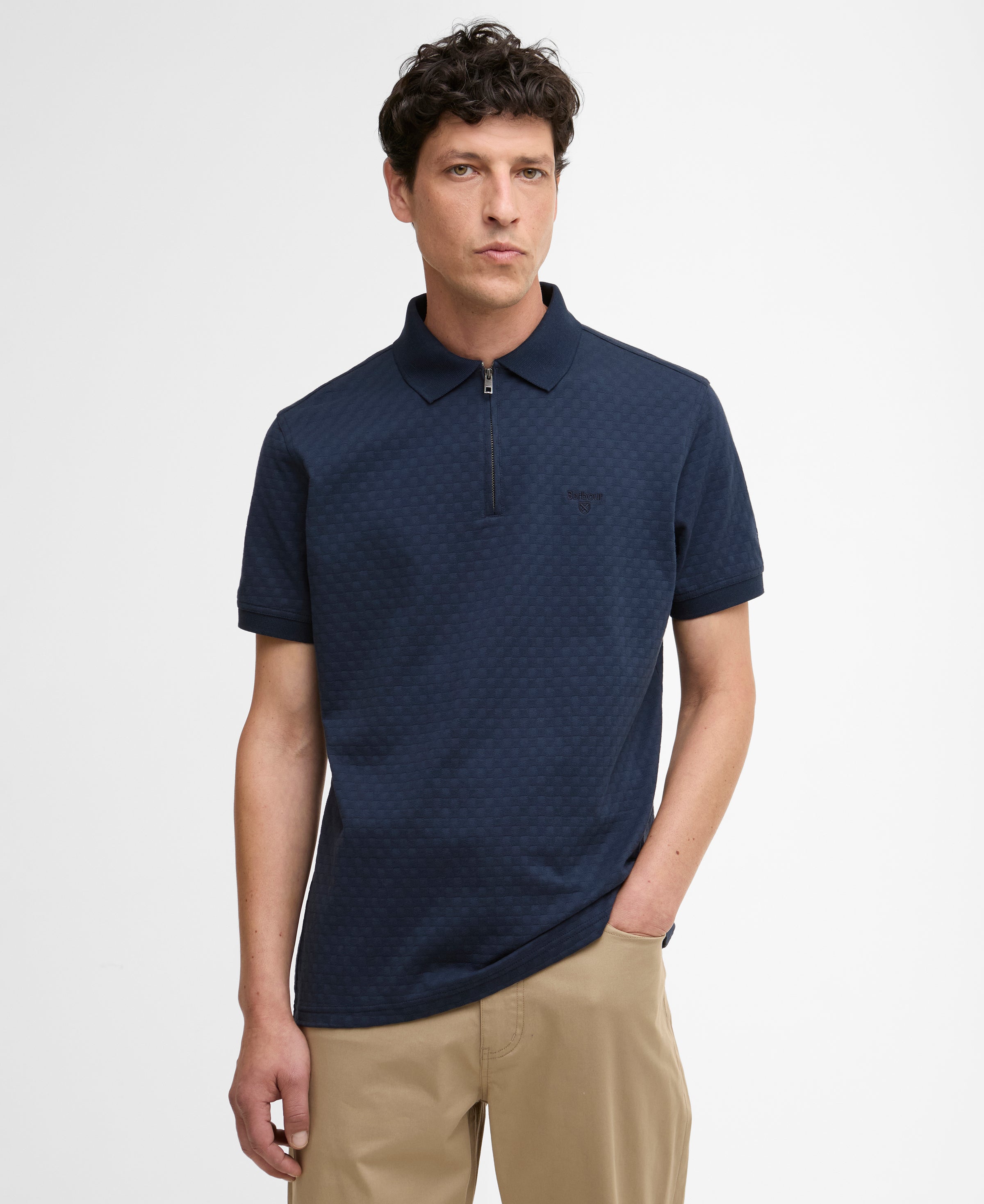 An image of the Barbour Hockham Tailored Fit Polo Shirt