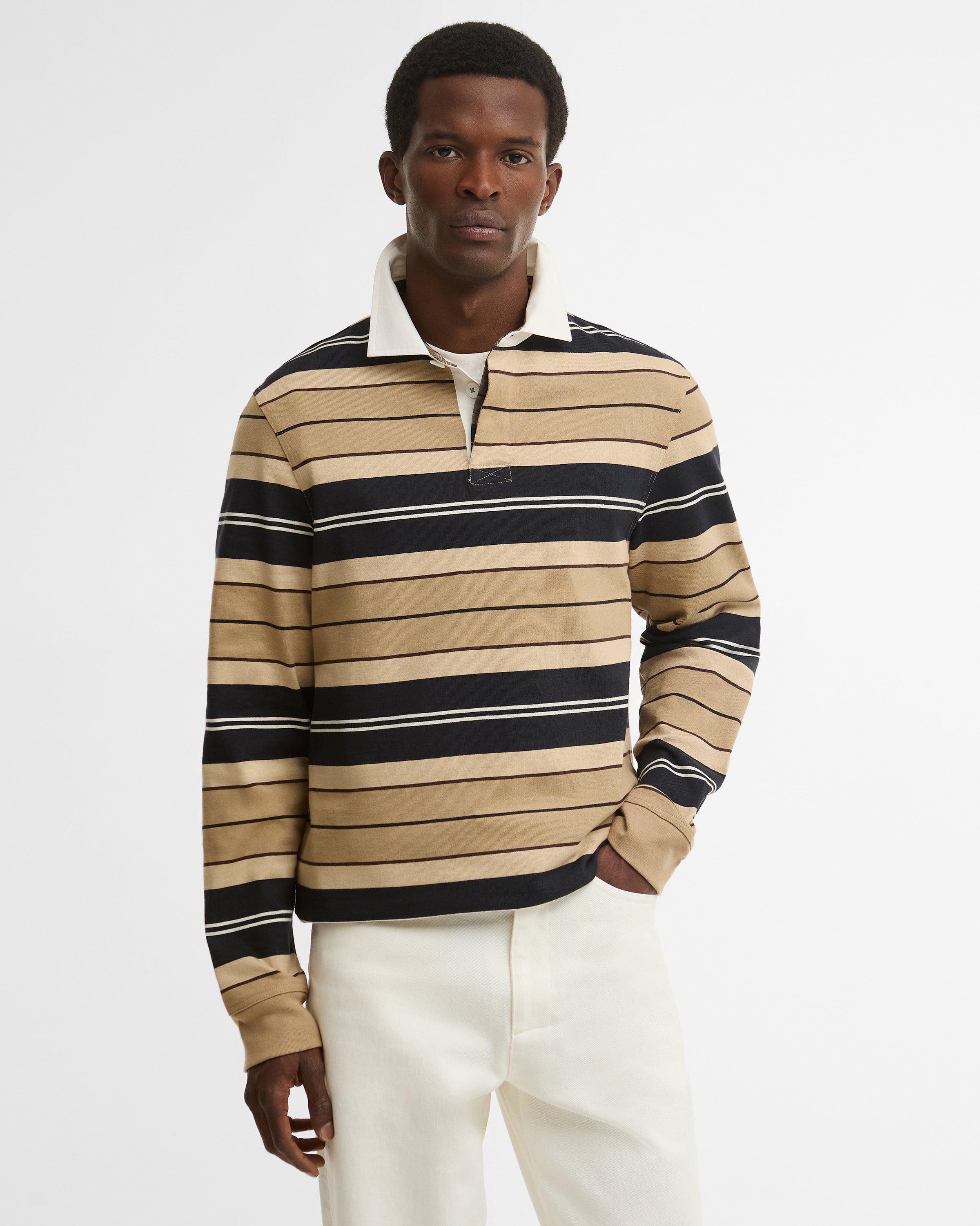 Frith Tartan Stripe Rugby Shirt
