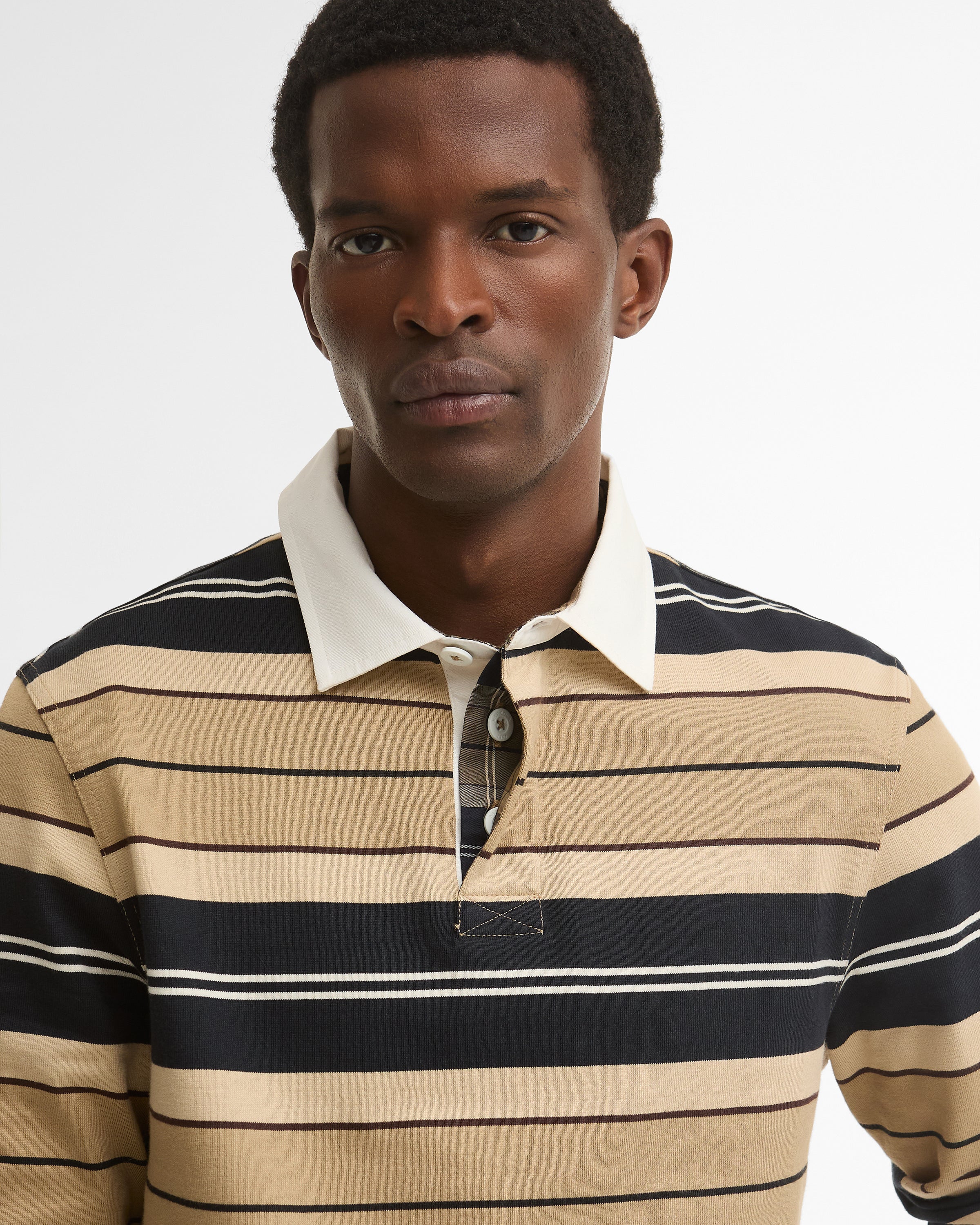Frith Tartan Stripe Rugby Shirt
