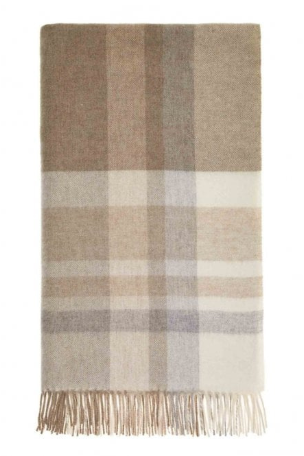 Modern Check Merino Throw