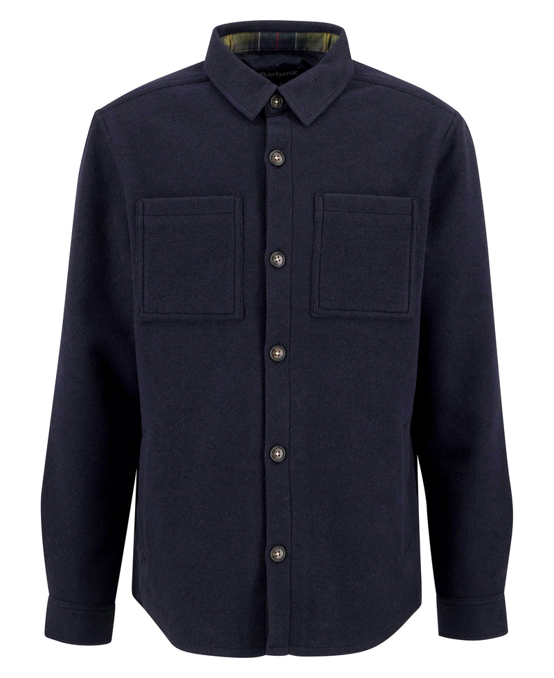 An image of the Barbour Marlow Wool Tailored Wool Blend Overshirt