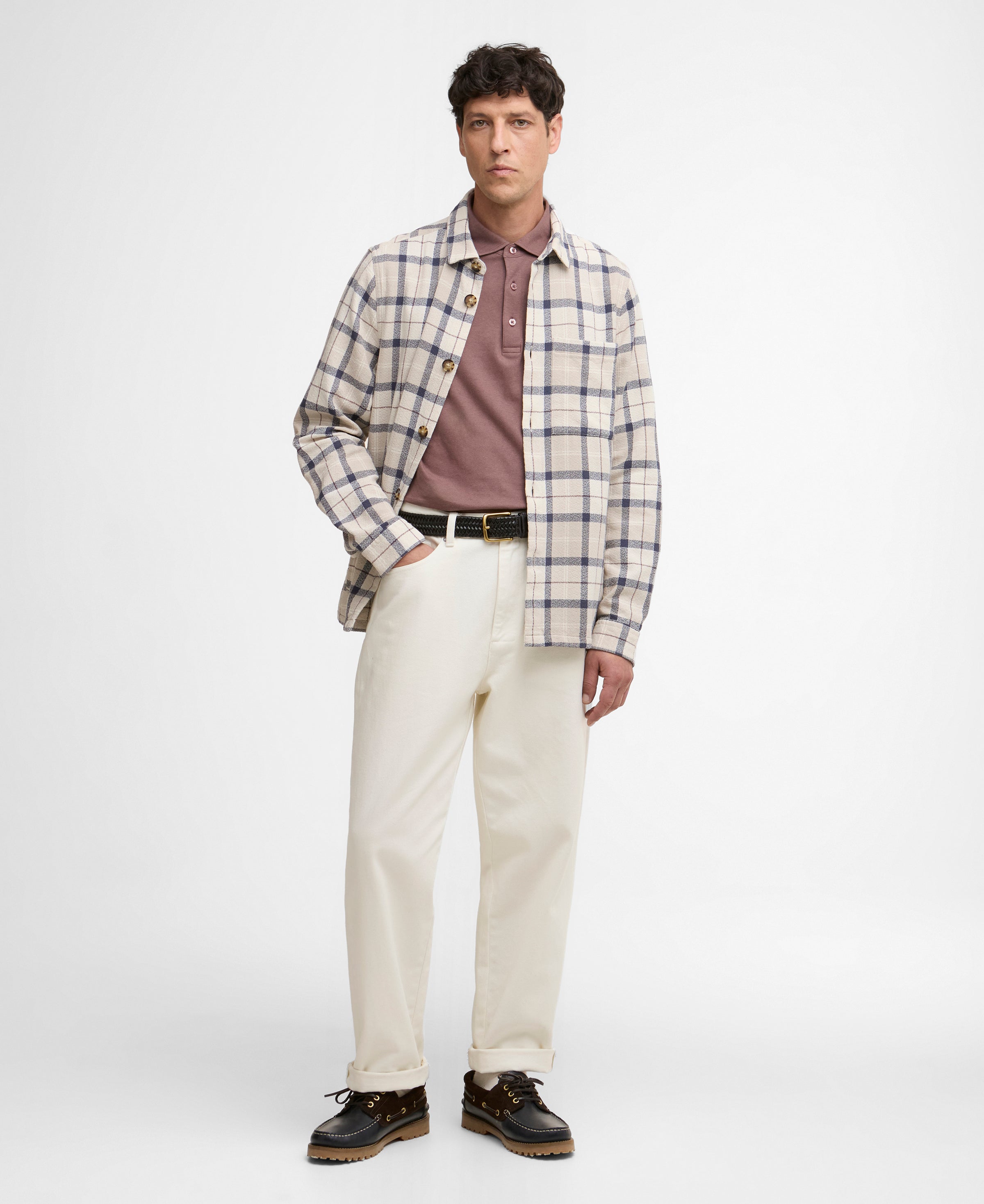 Vennel Textured Tartan Overshirt