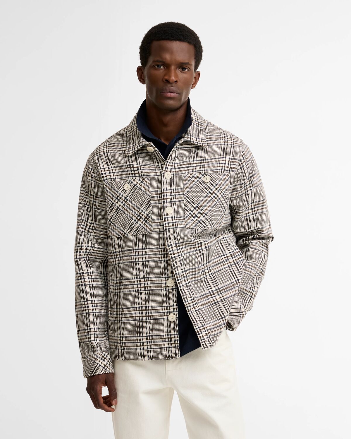 Alderney Houndstooth Overshirt