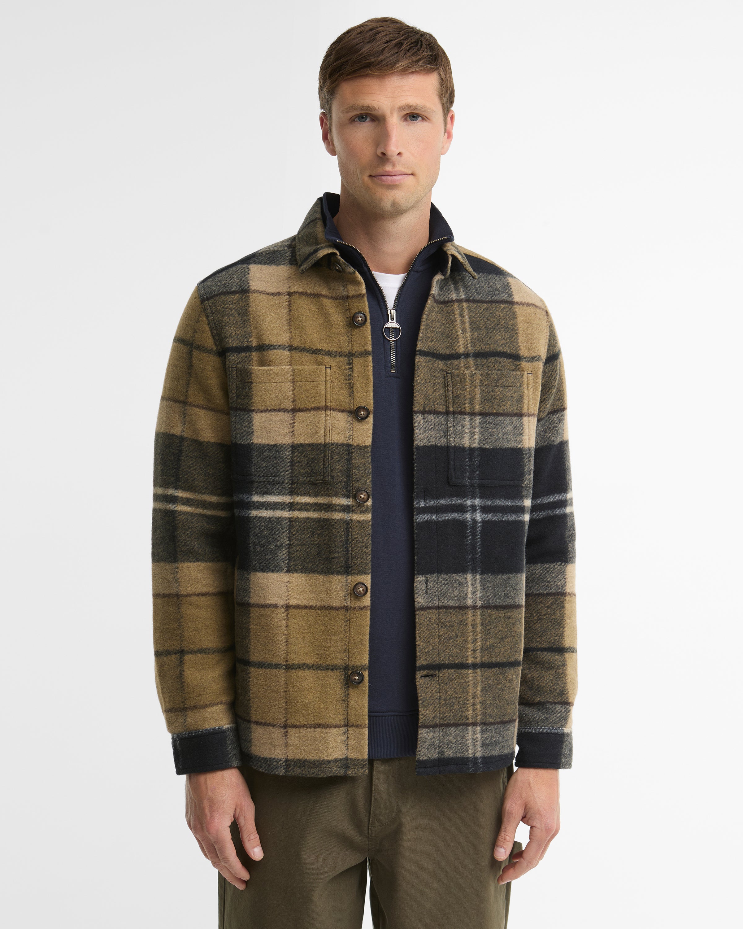 Woodlane Brushed Check Overshirt