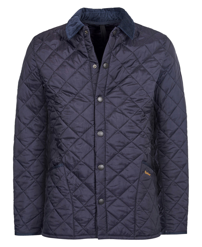 An image of the Barbour Heritage Liddesdale Quilted Jacket in the colour Navy.