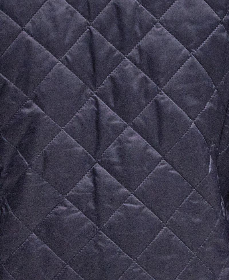An image of the Barbour Heritage Liddesdale Quilted Jacket in the colour Navy.