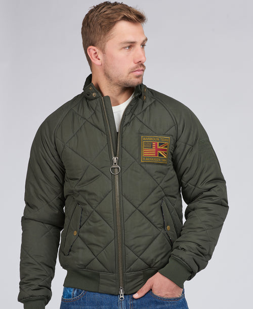 An image of the Barbour International Merchant Quilted Jacket