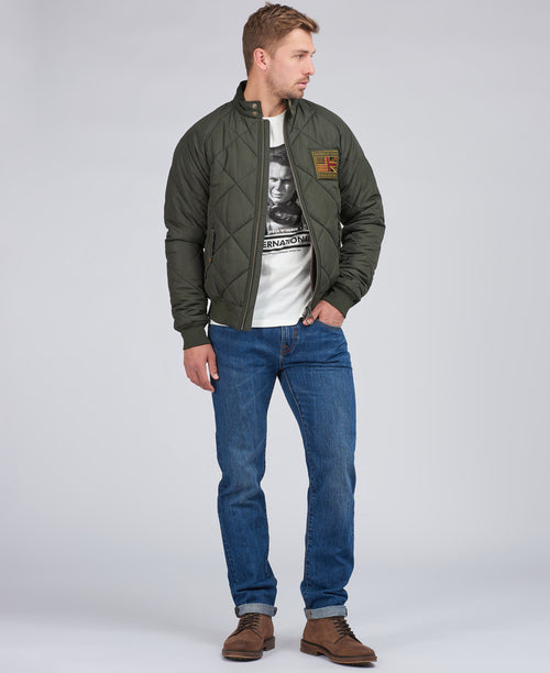 An image of the Barbour International Merchant Quilted Jacket