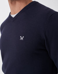 An image of the Crew Clothing Organic Cotton V-Neck