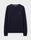 An image of the Crew Clothing Organic Cotton V-Neck
