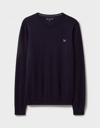 An image of the Crew Clothing Organic Cotton Crew Neck Jumper