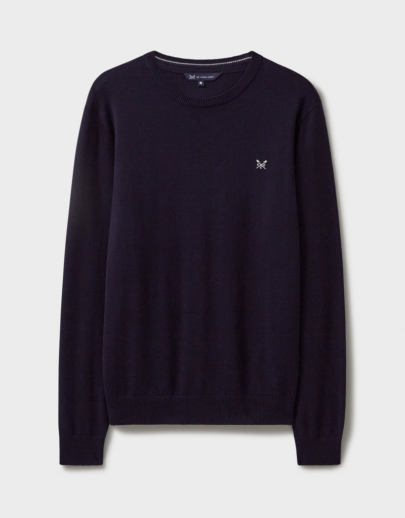 An image of the Crew Clothing Organic Cotton Crew Neck Jumper