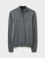 An image of the Crew Clothing Classic Half Zip Knitted Sweatshirt