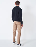 An image of the Crew Clothing Classic Half Zip Knitted Sweatshirt