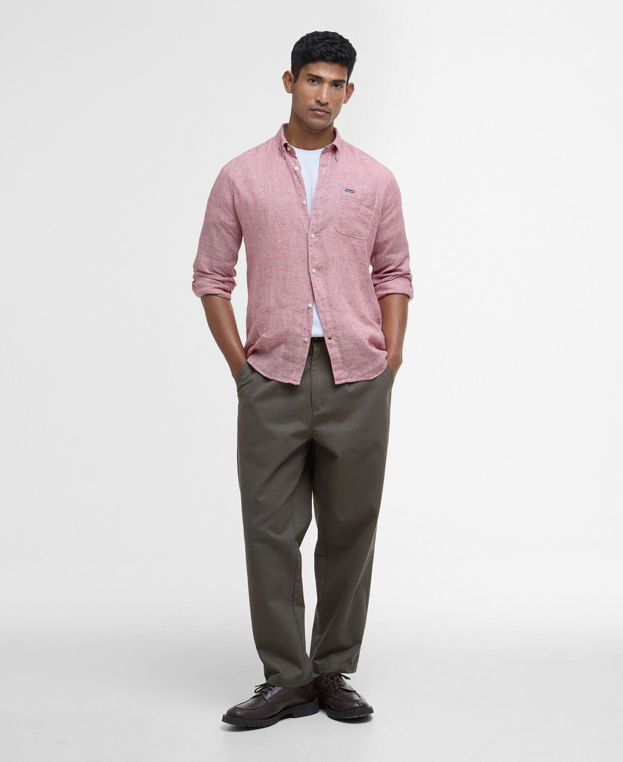 An image of the Barbour Linton Shirt