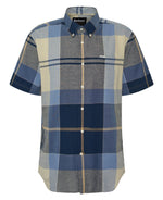 An image of the Barbour Douglas Regular Short-Sleeved Shirt in the colour River Birch.