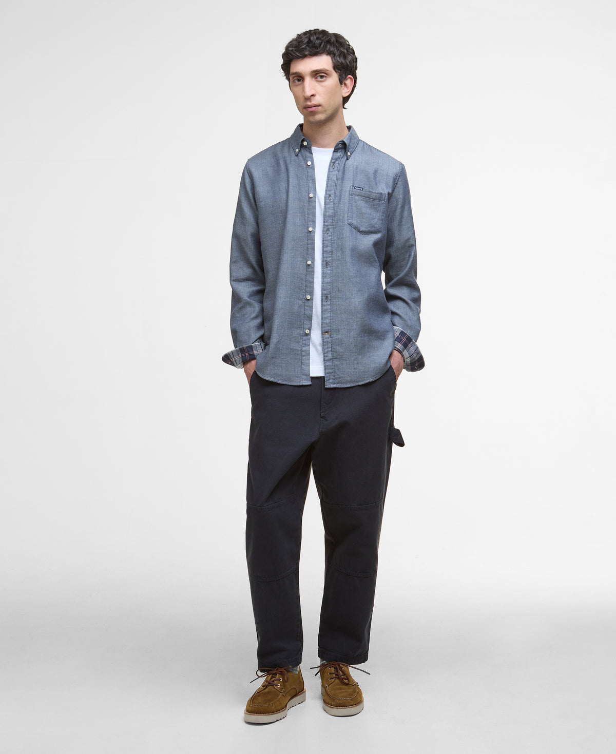 An image of the Barbour Buckley Tailored Herringbone Shirt