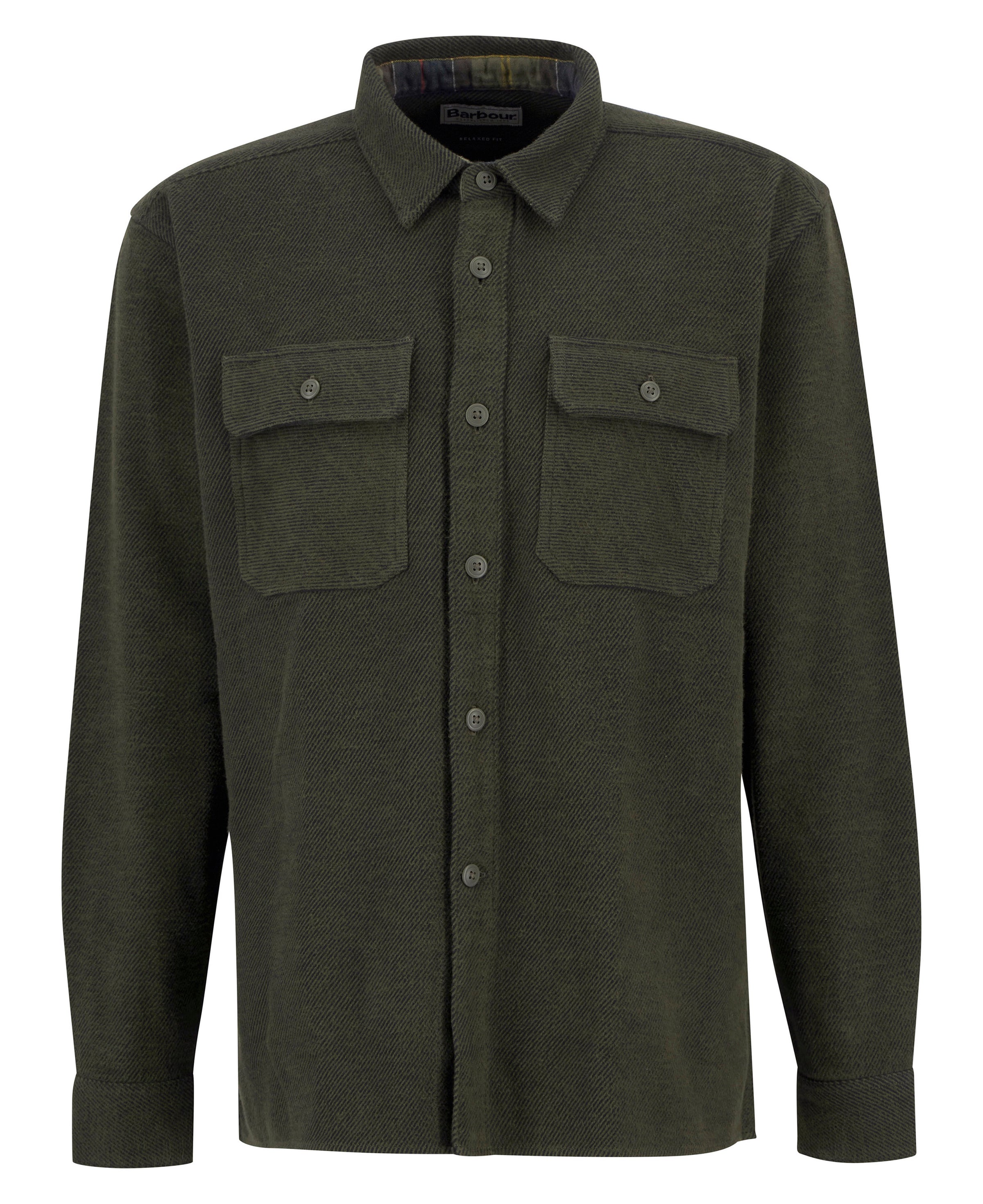 An image of the Barbour Baystone Relaxed Twill Shirt