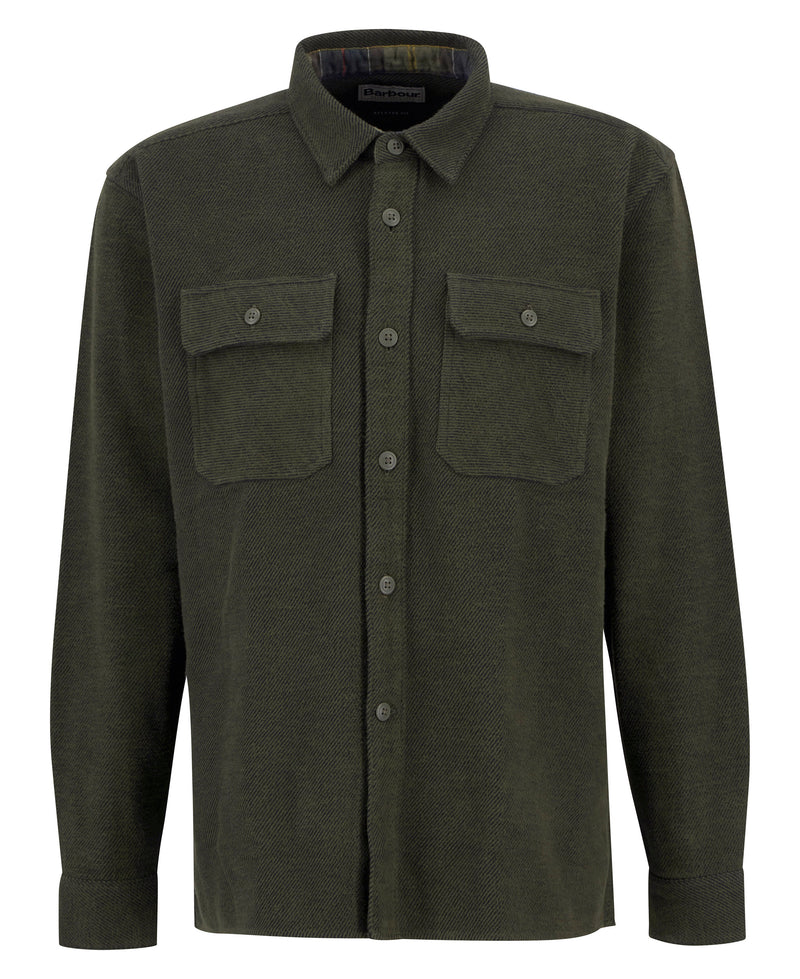 An image of the Barbour Baystone Relaxed Twill Shirt