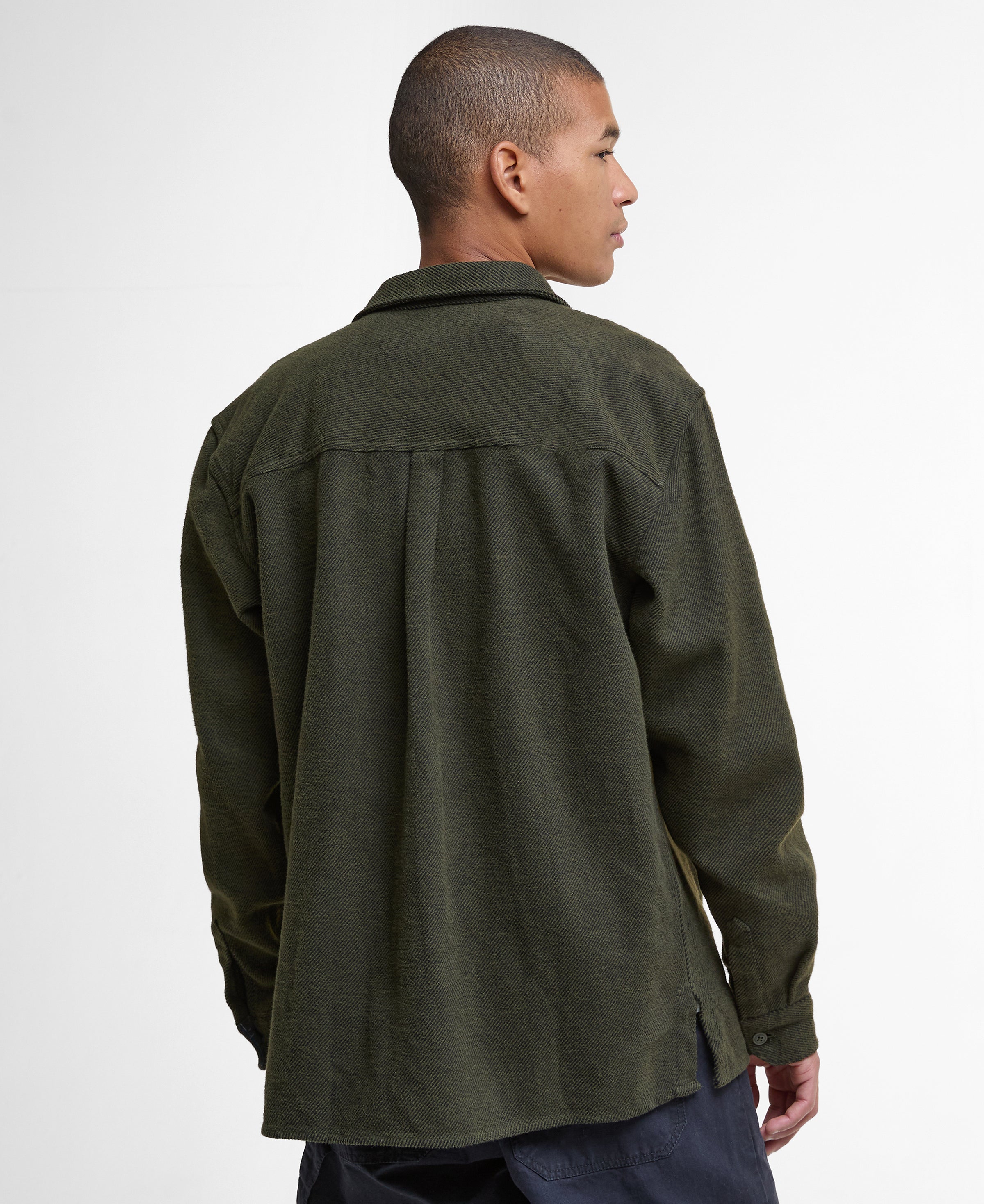 An image of the Barbour Baystone Relaxed Twill Shirt