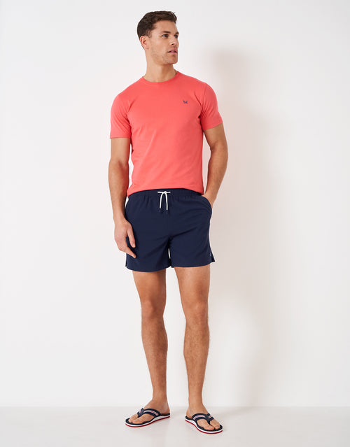 An image of the Crew Clothing Plain Swim Shorts