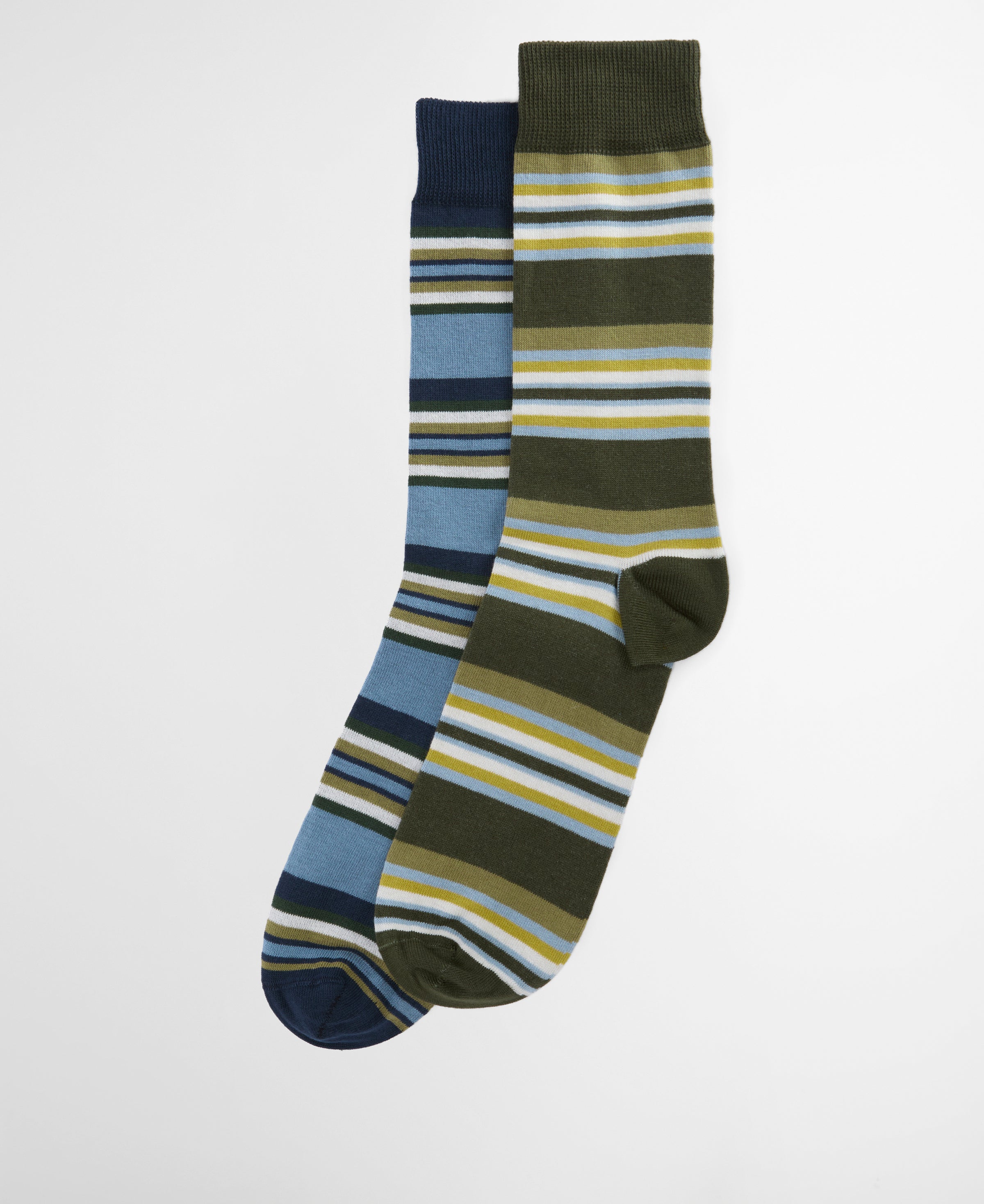 An image of the Barbour Summer Stripe 2 Pack Socks