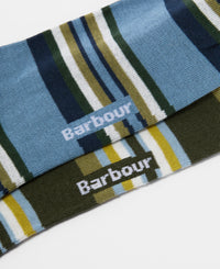 An image of the Barbour Summer Stripe 2 Pack Socks