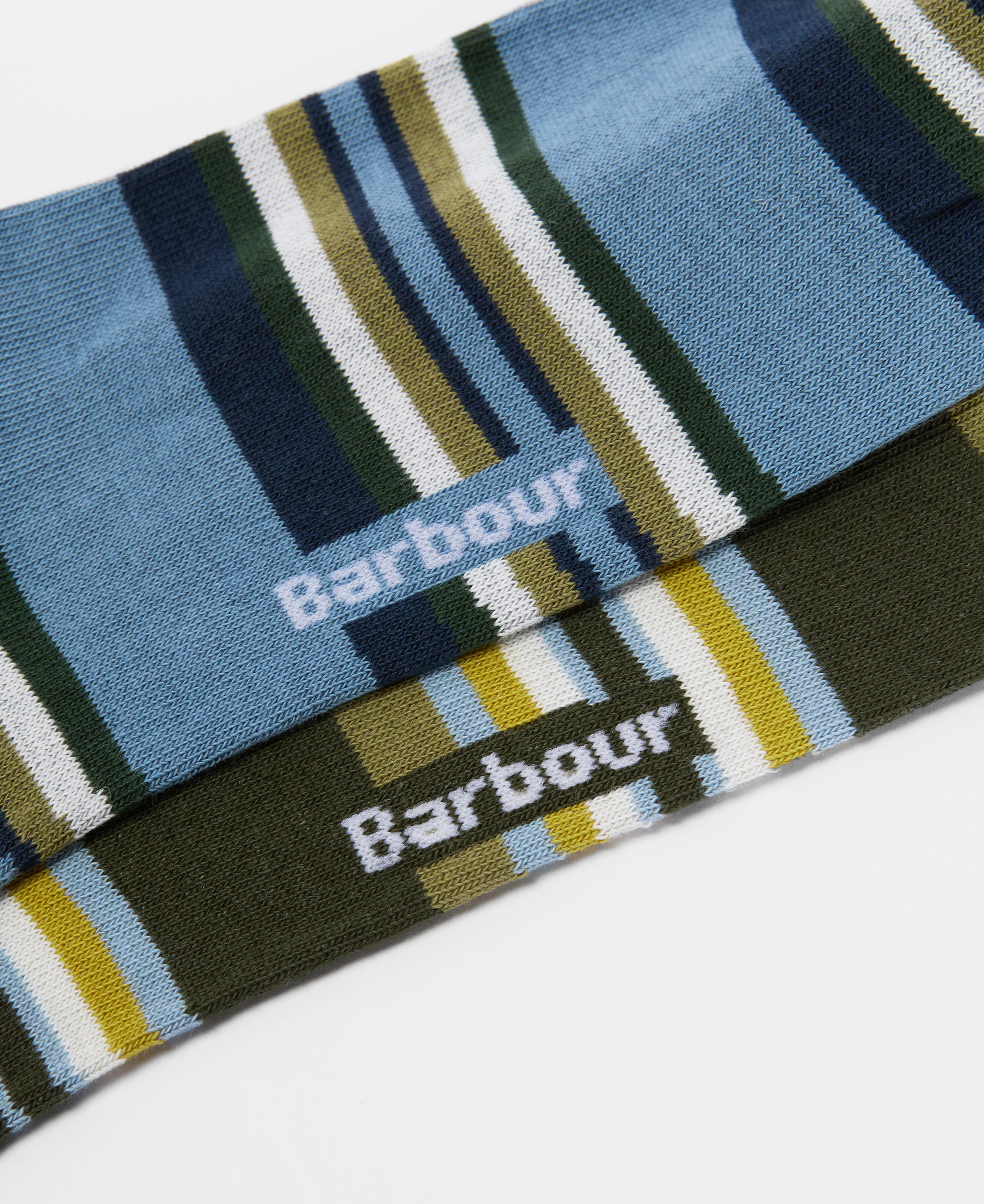 An image of the Barbour Summer Stripe 2 Pack Socks