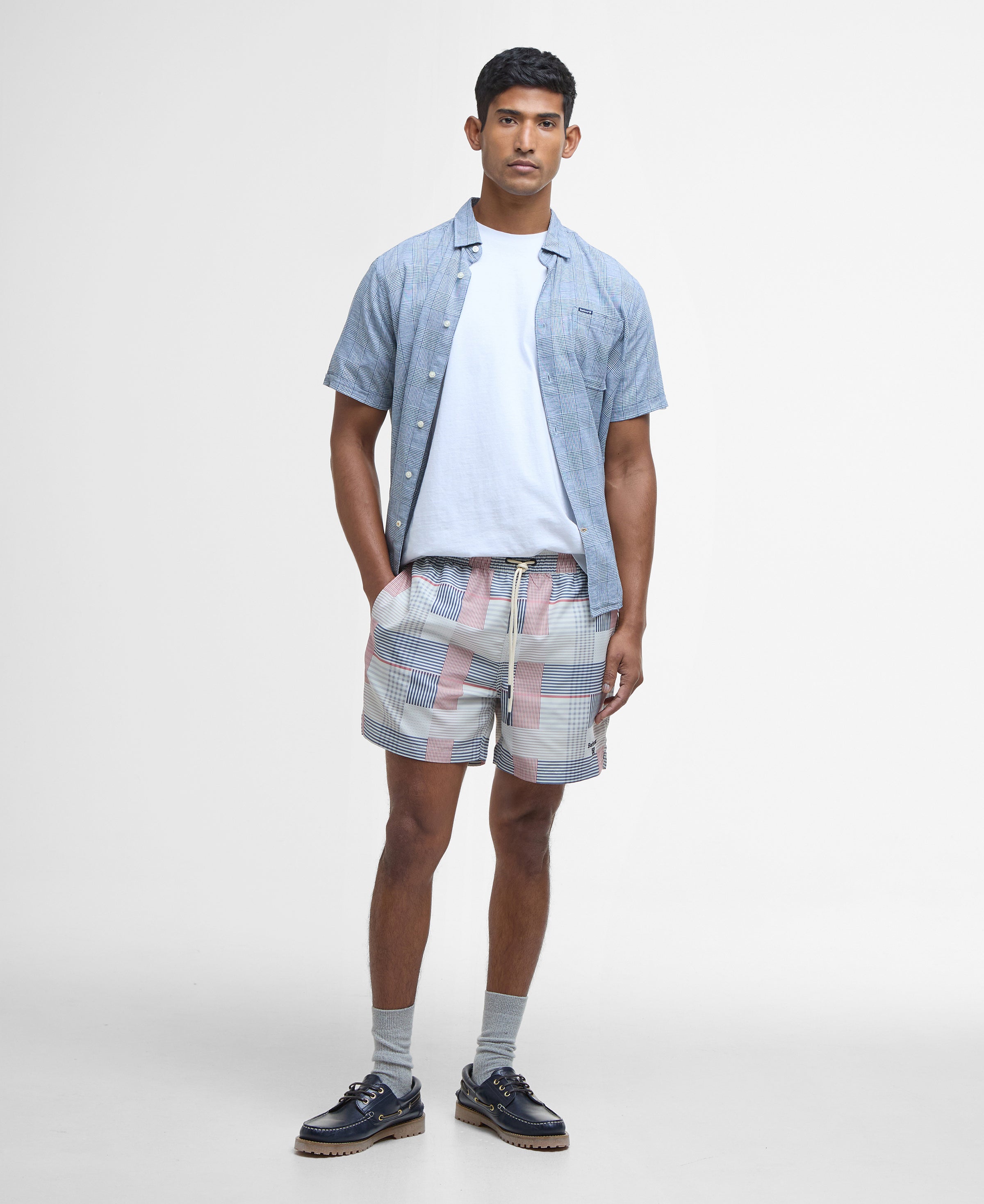 An image of the Barbour Patch Swim Shorts