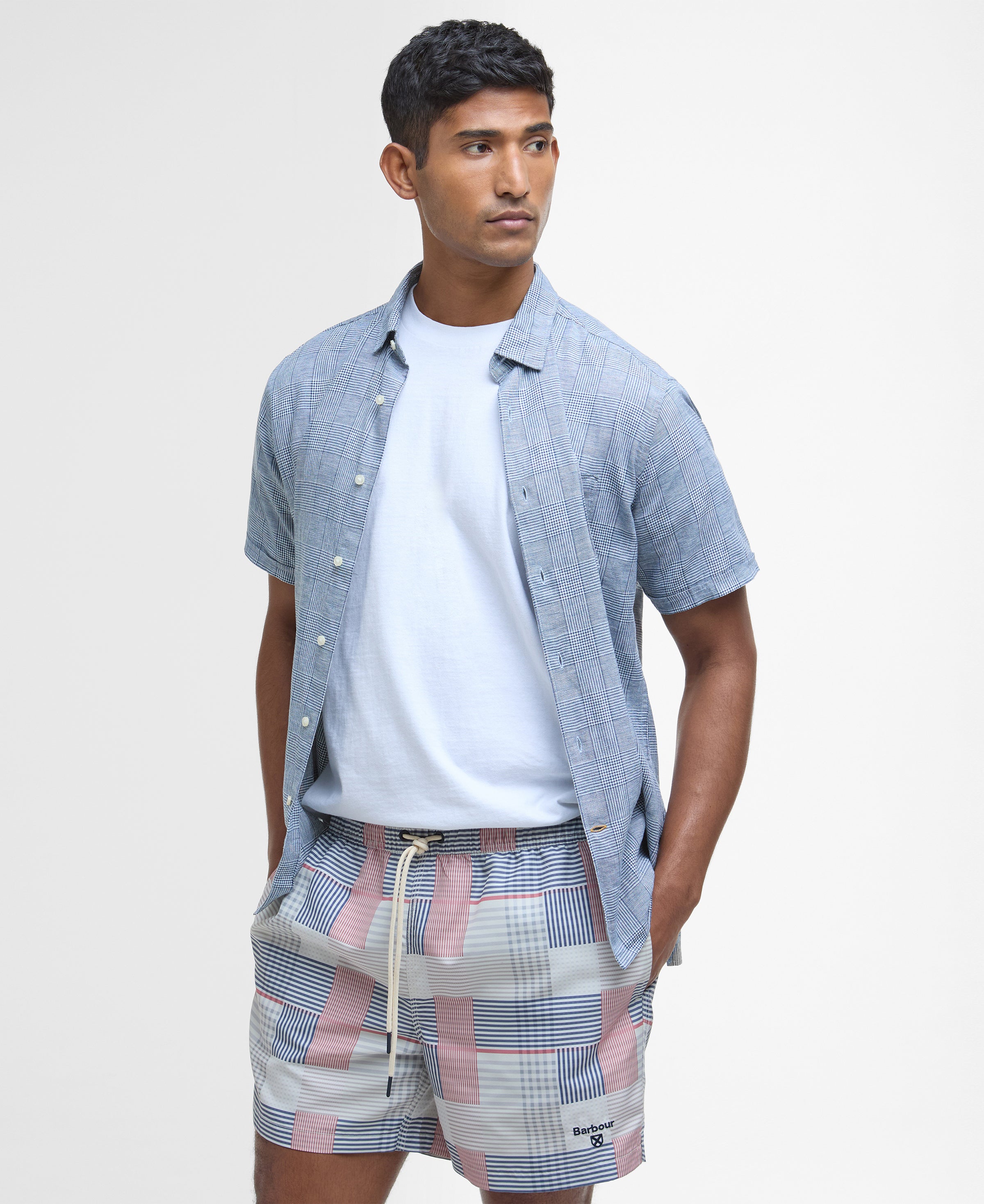 An image of the Barbour Patch Swim Shorts