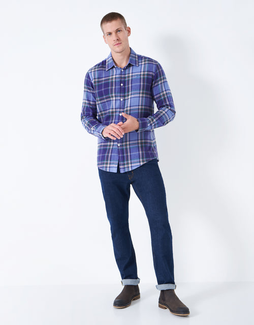 An image of the Crew Clothing Kipling Flannel Shirt