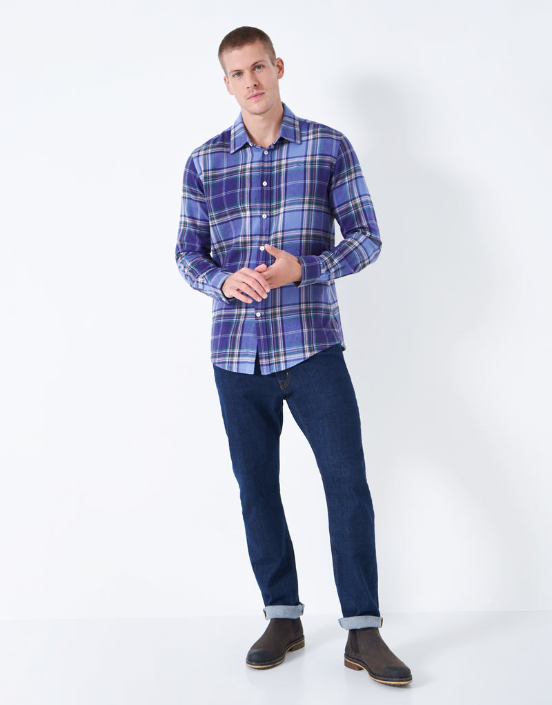 An image of the Crew Clothing Kipling Flannel Shirt