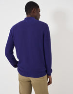 An image of the Crew Clothing Ocean Wave Half Zip Jumper