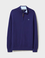 An image of the Crew Clothing Ocean Wave Half Zip Jumper