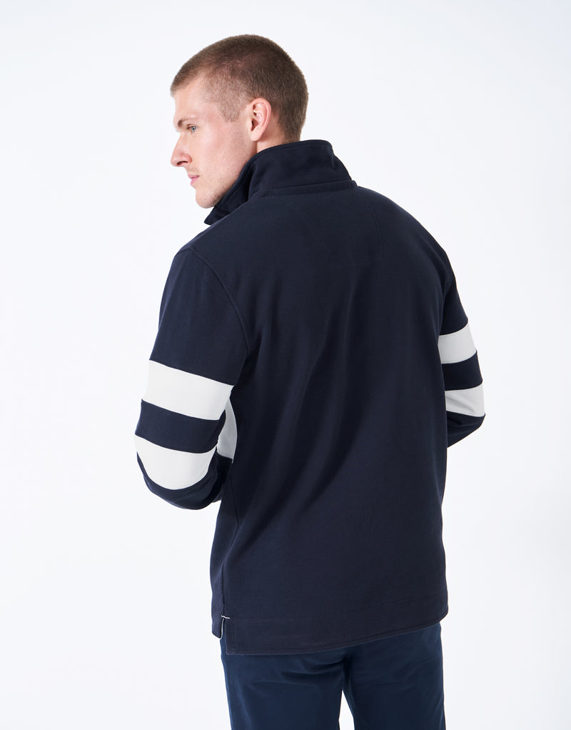 An image of the Crew Clothing Padstow Pique Sweat