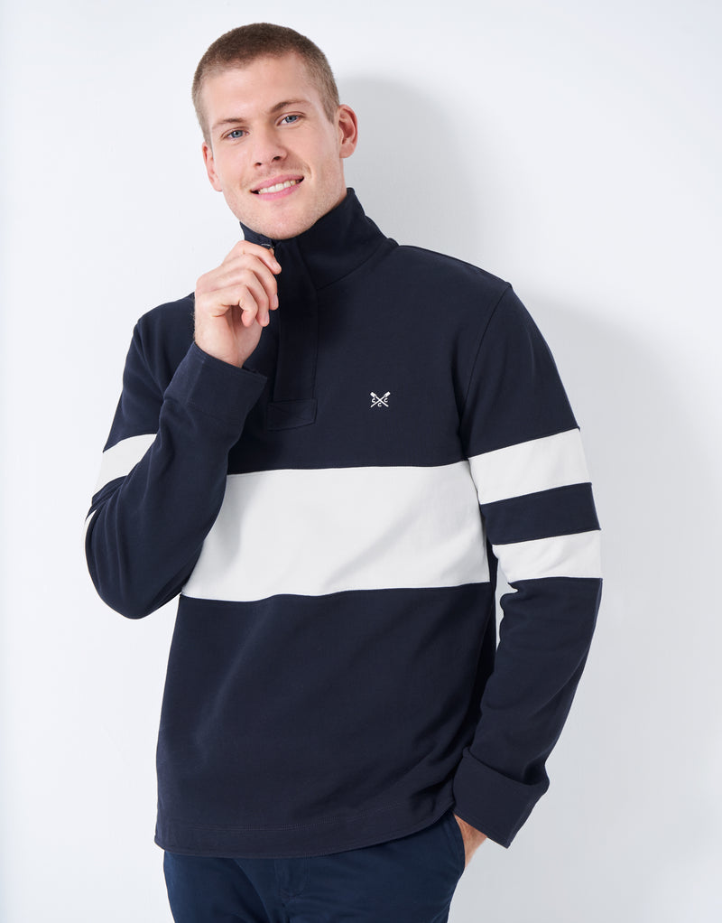 An image of the Crew Clothing Padstow Pique Sweat
