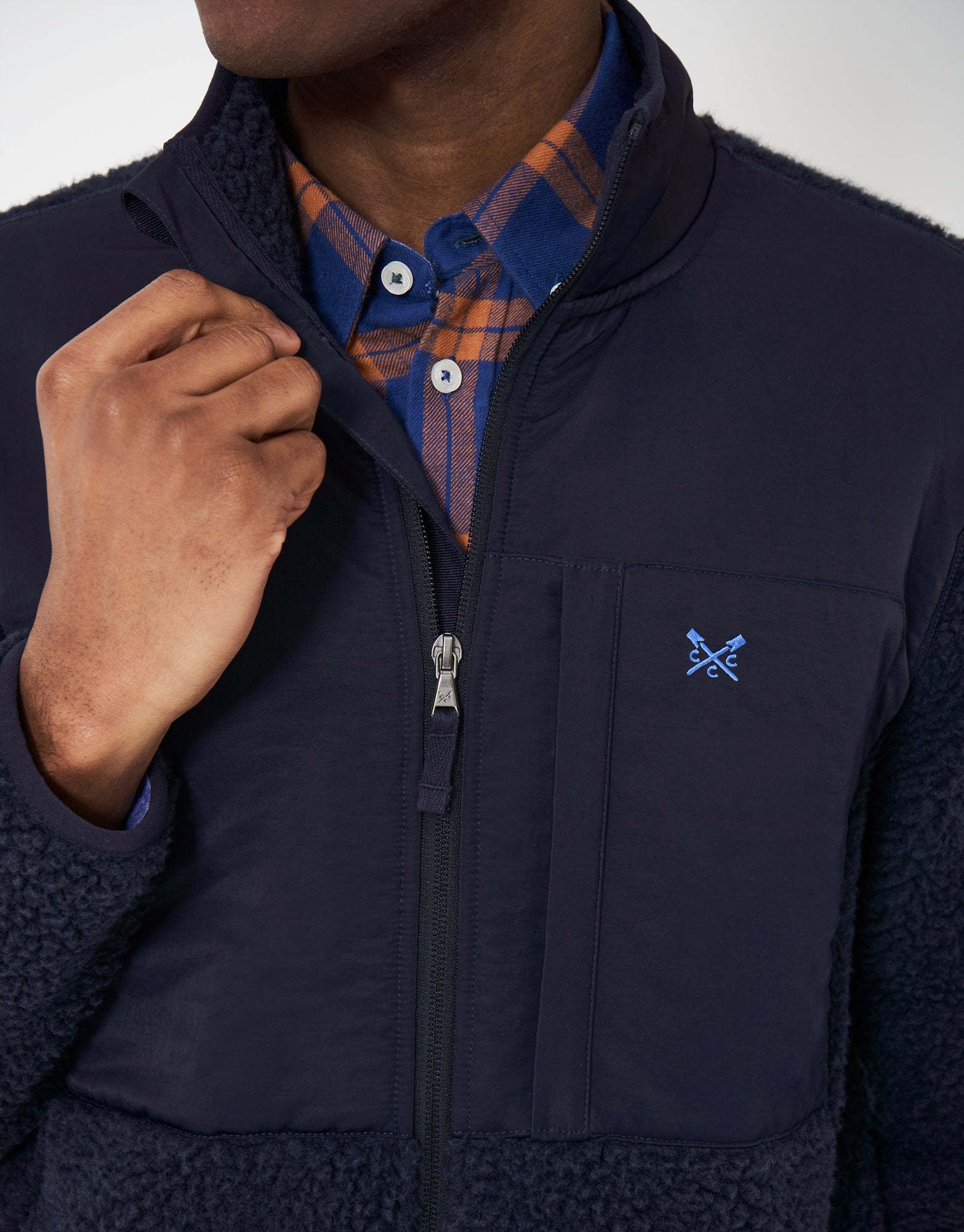 An image of the Crew Clothing Dittisham Fleece