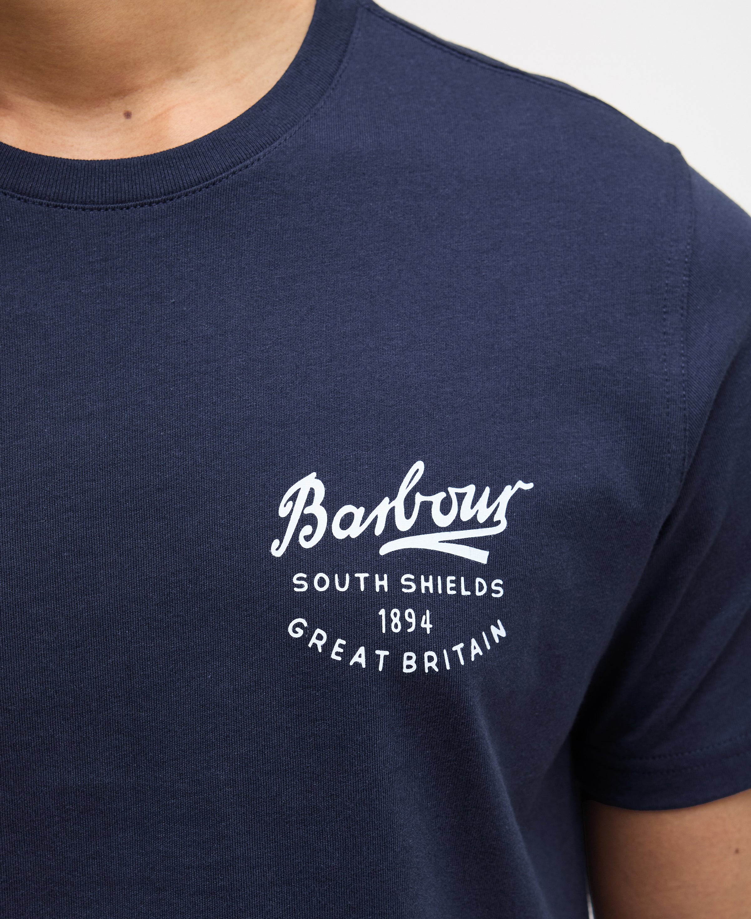 An image of the Barbour Script Graphic T-Shirt
