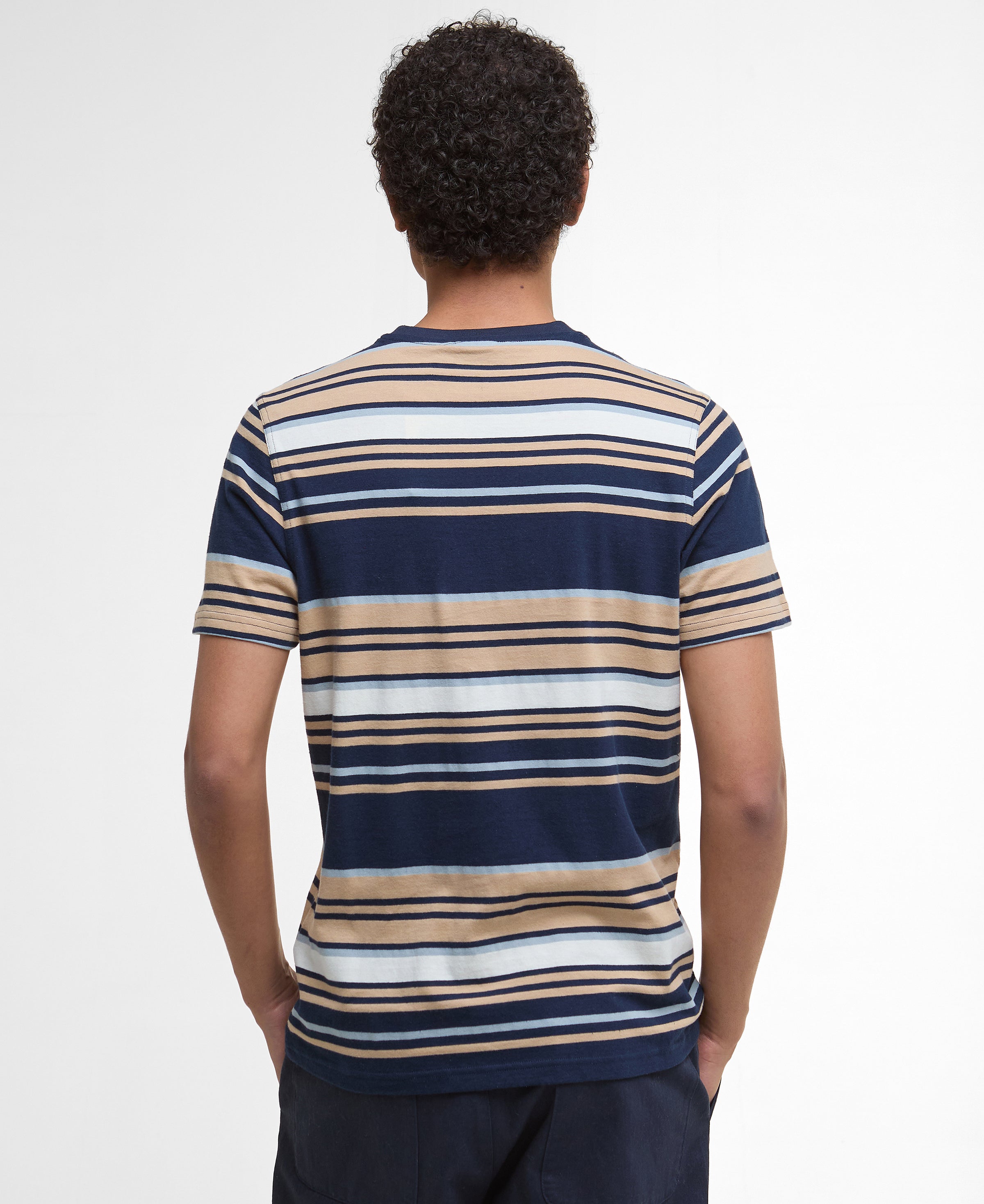 An image of the Barbour Aickmen Tailored Striped T-Shirt