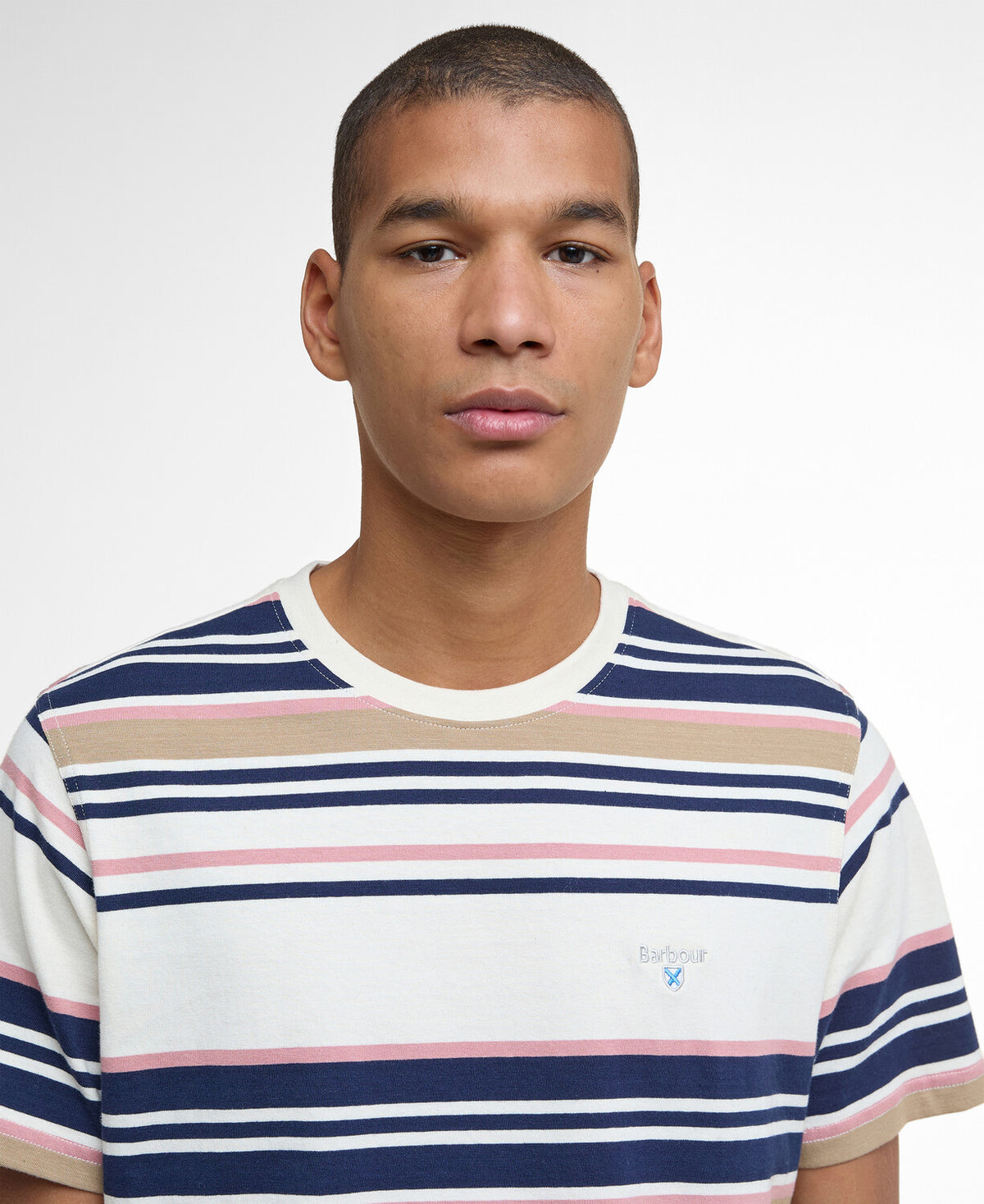 An image of the Barbour Aickmen Tailored Striped T-Shirt