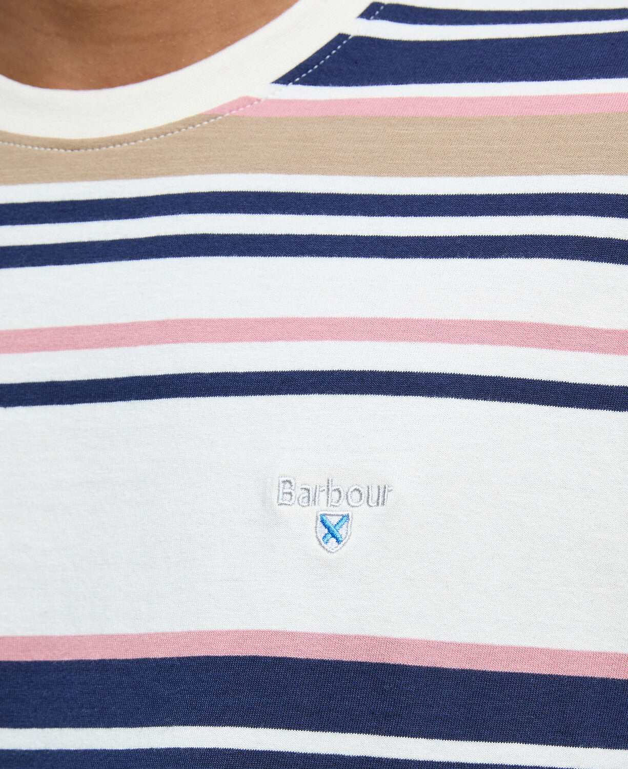 An image of the Barbour Aickmen Tailored Striped T-Shirt