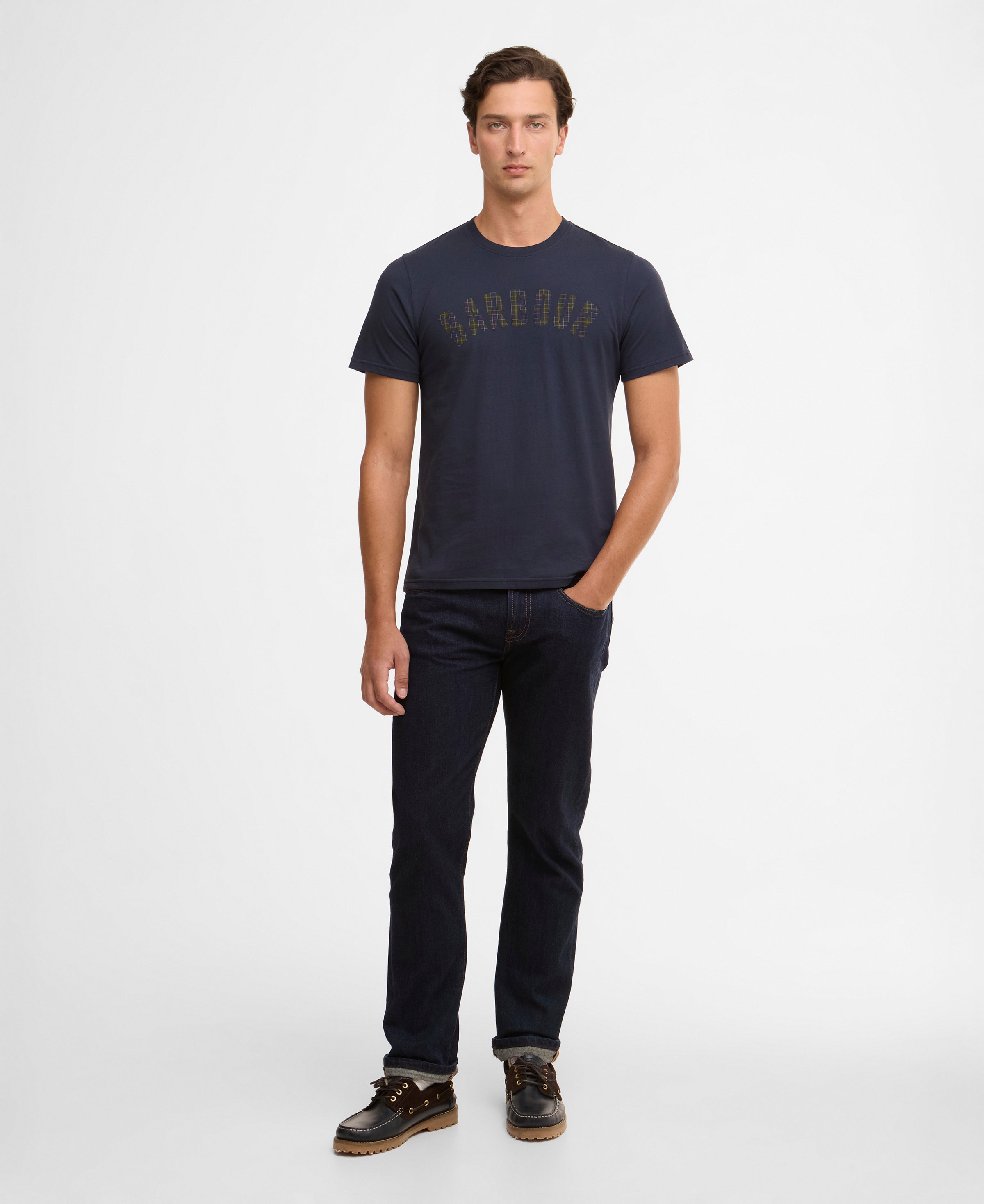 An image of the Barbour Berwick Tartan T-Shirt