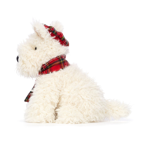 An image of the Jellycat Winter Warmer Munro Scottie Dog