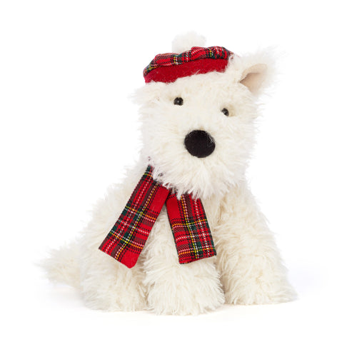 An image of the Jellycat Winter Warmer Munro Scottie Dog