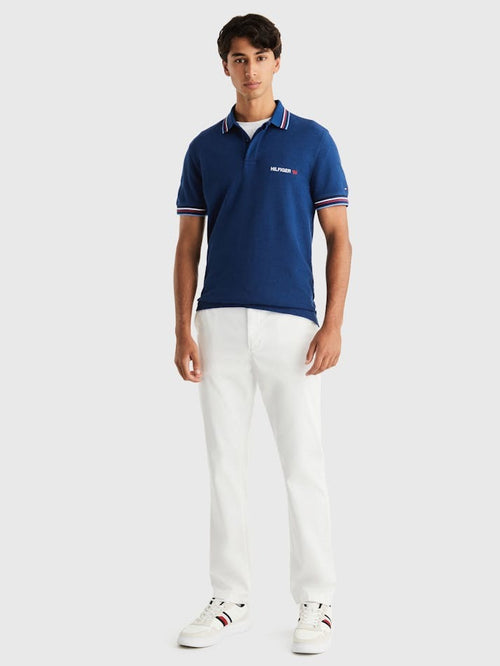 An image of the Tommy Hilfiger Contrast Global Stripe Polo