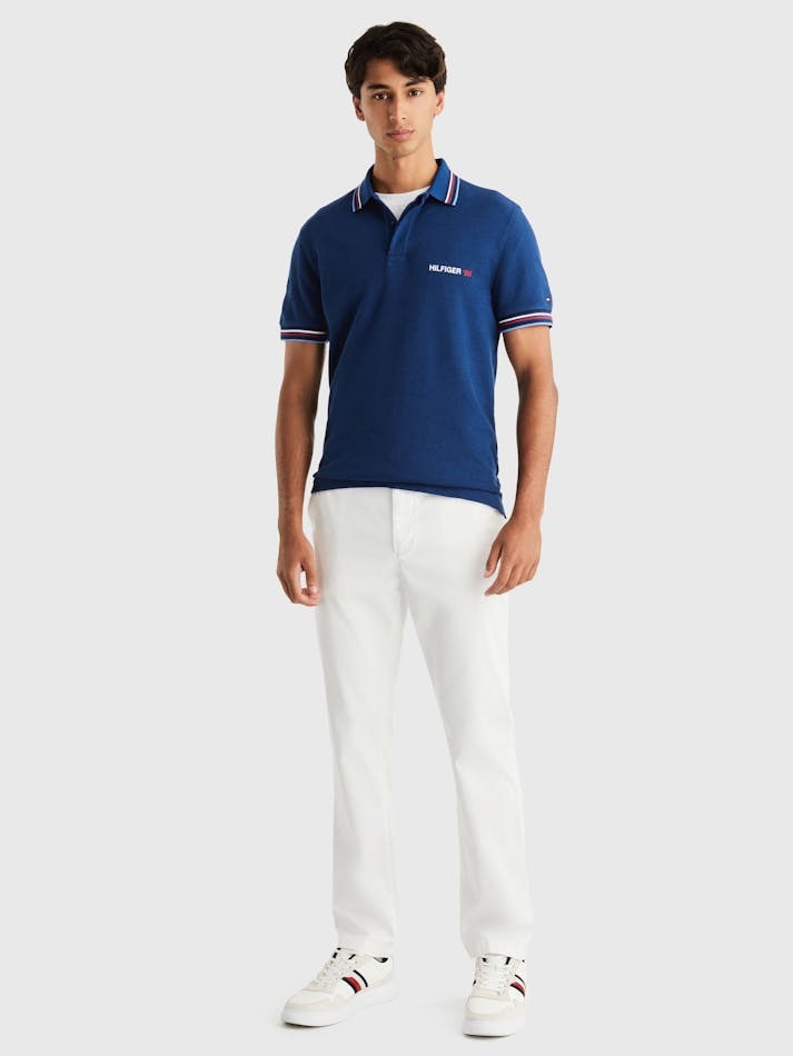 An image of the Tommy Hilfiger Contrast Global Stripe Polo