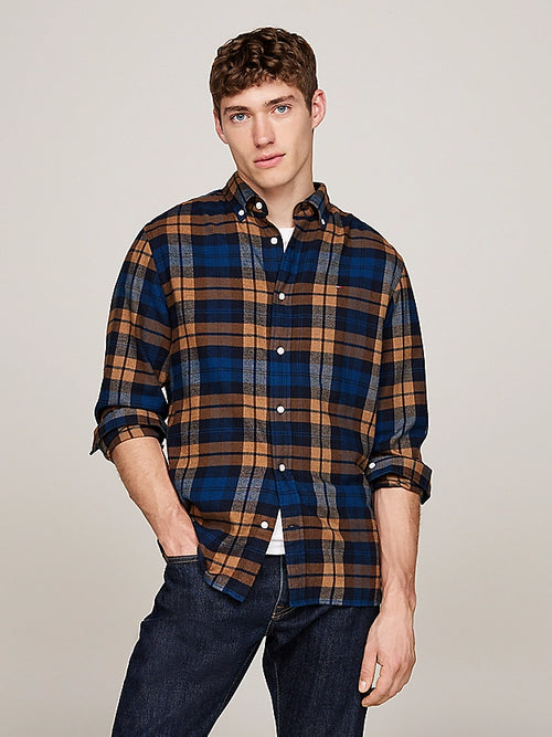An image of the Tommy Hilfiger Black Watch Tartan Regular Fit Shirt