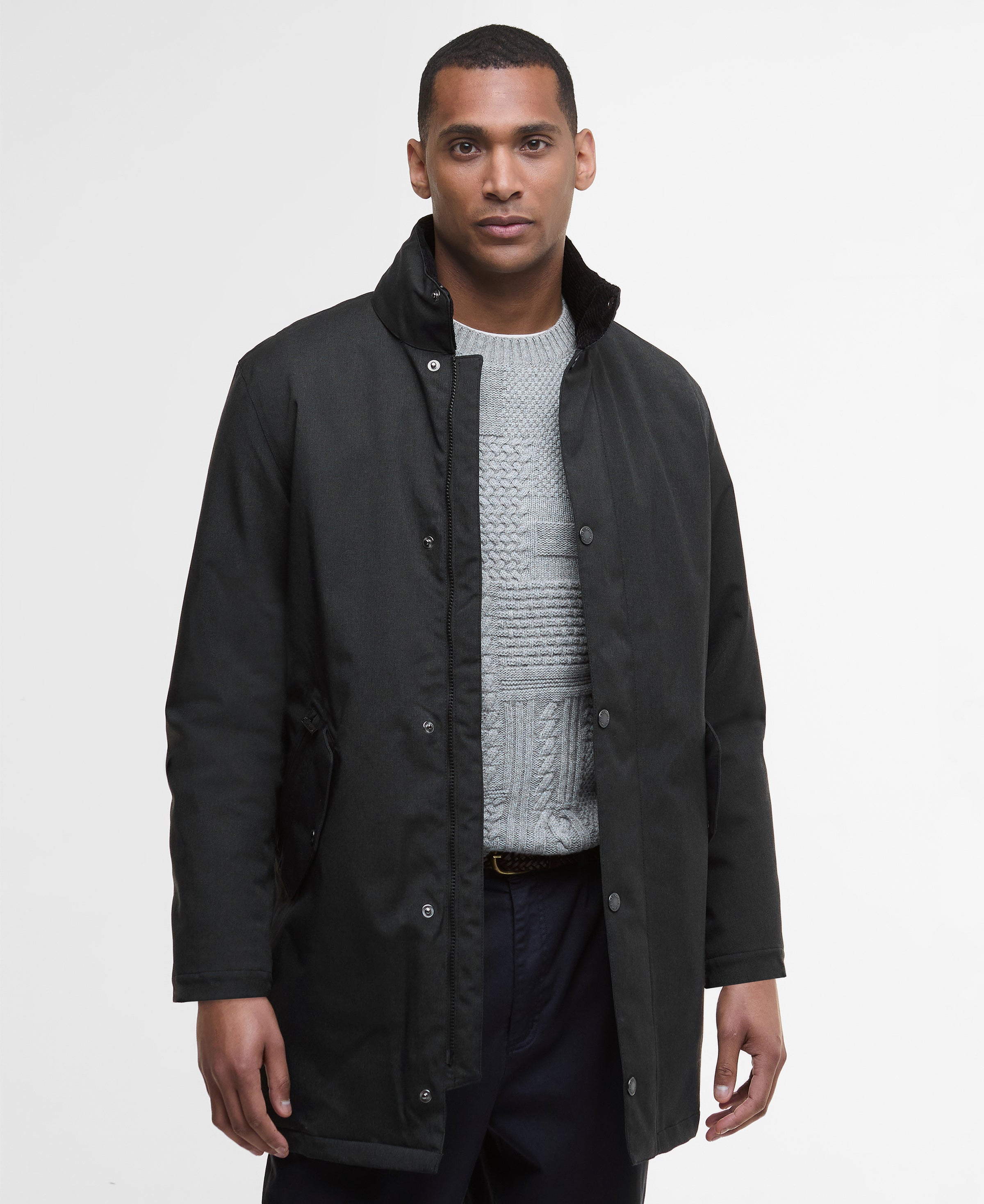 An image of the Barbour Winter Powell Waterproof Jacket