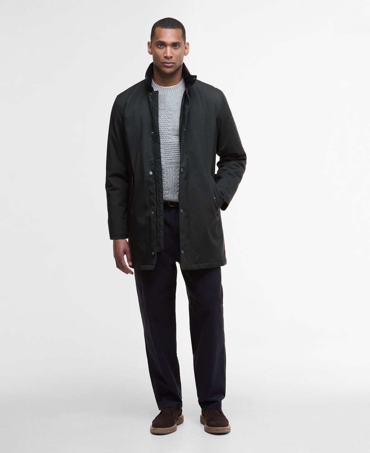 An image of the Barbour Winter Powell Waterproof Jacket