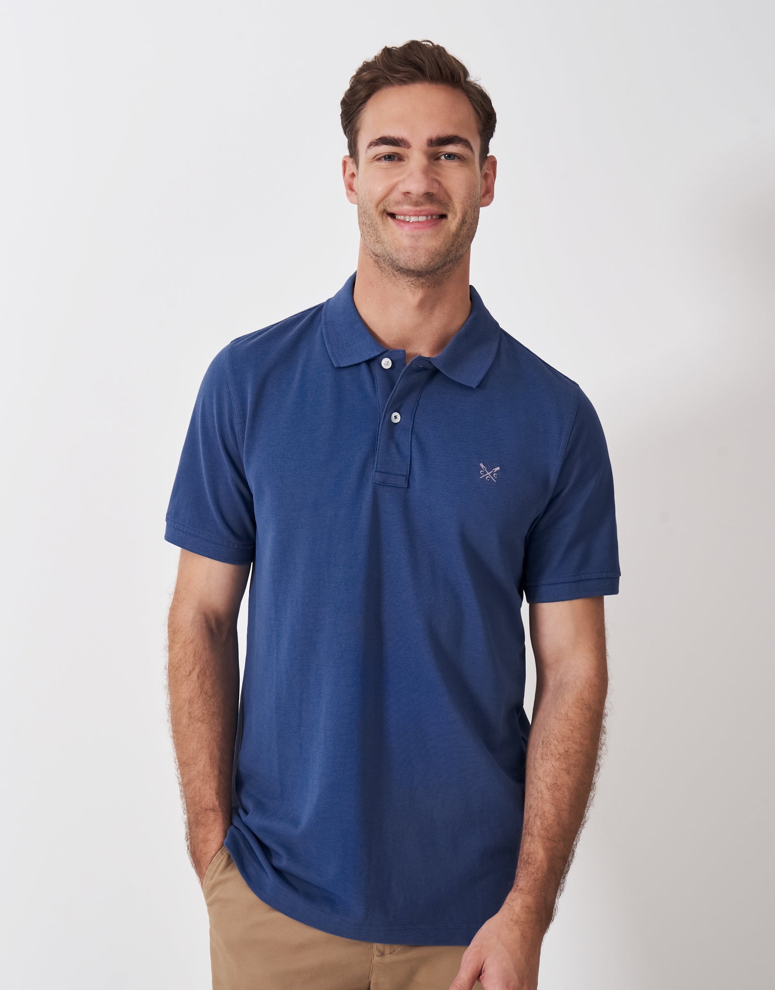 An image of the Crew Clothing Classic Pique Polo